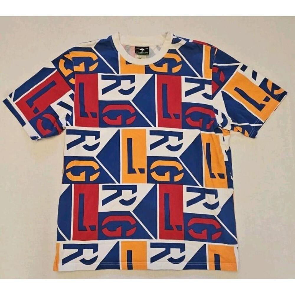 Lifted‎ Research Group LRG Men's T- Shirt Large All Over Print Graphic EUC